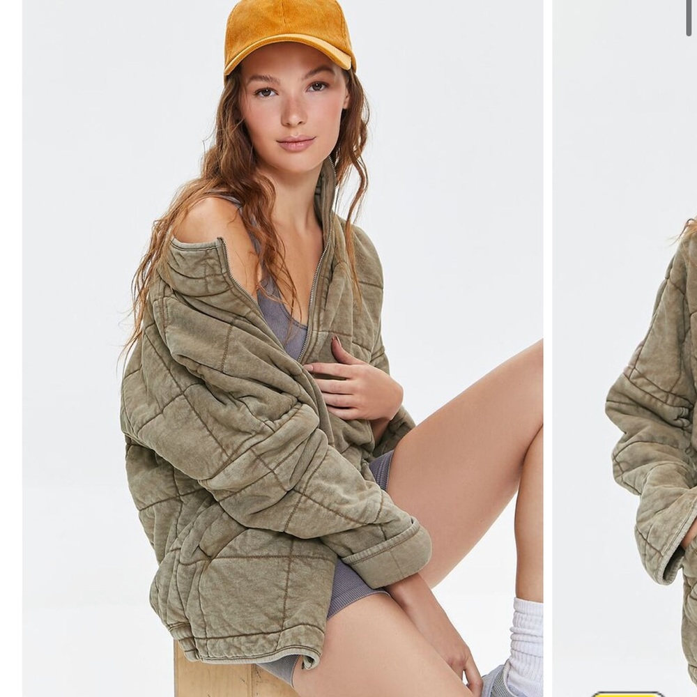 Quilted zip jacket